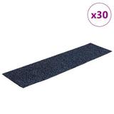 Stair Mats Self-adhesive 30 pcs 76x20 cm Grey Blue Rectangular 3365726