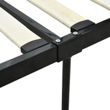 Bed Frame without Mattress with Canopy Black 140x200 cm Metal 284436