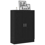 Book Cabinet Black Oak 82.5 x 30.5 x 115 cm Engineered Wood 862516