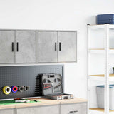 Garage Wall Cabinet Concrete Grey Engineered Wood 860649