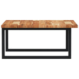Basin Shelf Wall Mounted Steel and Solid Wood Acacia 3302881