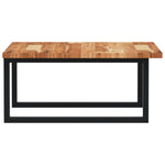 Basin Shelf Wall Mounted Steel and Solid Wood Acacia 3302881