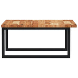 Basin Shelf Wall Mounted Steel and Solid Wood Acacia 3302881