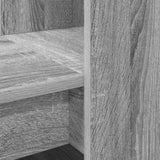 Desk with Shelf Grey Sonoma 122 x 67 x 145 cm Engineered Wood 3337262