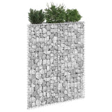 Trapezium Gabion Raised Bed Galvanised Steel 100x20x100 cm 145653