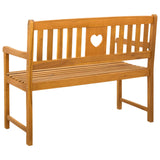 Outdoor Bench Natural 110 x 55.5 x 90 cm Solid Acacia Wood 42028089