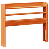 Bed Frame without Mattress Wax Brown 75x190 cm Small Single Solid Wood Pine 3306953