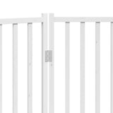 Dog Gate Foldable 3 Panels White 150 cm Solid Wood Fir 352278