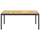 Garden Dinner Table White and Black 180 x 88.5 x 75 cm 901768