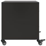 ZNTS Bedside Cabinets 2 pcs Black 36x39x43.5 cm Steel 846627