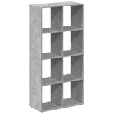 Room Divider Bookcase Concrete Grey 69.5x29x137.5 cm Engineered Wood 858024