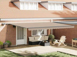 Retractable Awning Beige 450 x 350 cm Fabric and Aluminium 3331134