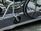 Wheelchair Ramp, 152L x 73Wcm, 272KG Capacity, Folding Aluminium Threshold Ramp with Non-Skid T3398P343504