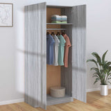 Wardrobe Grey Sonoma 90x50x200 cm Engineered Wood 815355