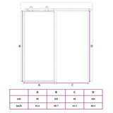 151682 Sliding Door ESG Glass and Aluminium 90x205 cm Black