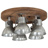 Ceiling Lamp 25 W Vintage Silver 50x50x25 cm E27 371829