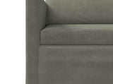 Sofa Set 2 pcs Light Grey Corduroy Fabric 3433260