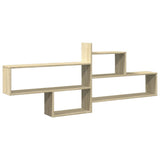 Wall Shelf Sonoma Oak 167.5x18x68 cm Engineered Wood 853319