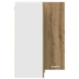 Hanging Cabinet Artisan Oak and White 57 x 57 x 80 cm 884297