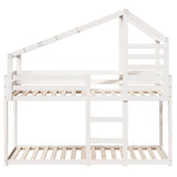 Bunk Bed without Mattress White 90x200 cm Solid Wood Pine 3281962