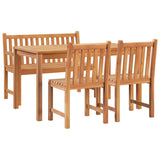 Garden Dining Set Teak Fine sanded teak hardwood Medium 3157151
