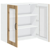 Wall Glass Cabinet LUCCA Artisan Oak 80 x 31 x 80 cm 885074