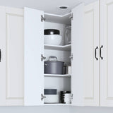 Wall Corner Cabinet PORTO White 57 x 57 x 100 cm 885515