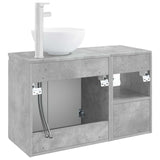 Bathroom Furniture Set 2 pcs Concrete Grey Engineered Wood 3404027