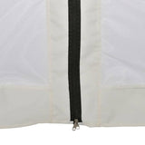 Hexagonal Pop-Up Marquee with 6 Sidewalls Cream White 3.6x3.1 m 42109