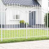 Garden Fence Woerden White 240 x 190 cm Powder-coated steel 42003971