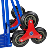 140512 Folding Sack Truck with 6 Wheels Blue