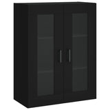 Wall Mounted Cabinets 2 pcs Black Engineered Wood 3197938