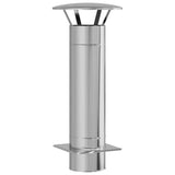 Chimney Extension Silver 35 x 35 x 82 cm Stainless Steel 42008449
