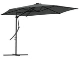 3 Solar LED Cantilever Parasol - Dark Grey T3398P315919