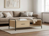 Coffee Table Sonoma Oak 90 x 49 x 41 cm Engineered Wood 8013579