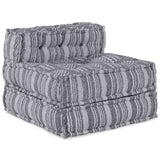 Modular Sofa Grey Print 70 x 70 x 56 cm Fabric 4019050