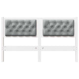 Headboard Other White and light grey 140 cm Solid pine wood 879013