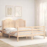 Bed Frame without Mattress 160x200 cm Solid Wood 3194191