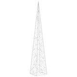 Acrylic Decorative LED Light Cone Blue 120 cm 328965