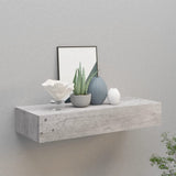 ZNTS Wall-mounted Drawer Shelf Concrete Grey 60x23.5x10cm MDF 330265