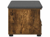 Hall Bench with Cushion with Drawer Smoked Oak 80 x 38 x 46 cm 891460