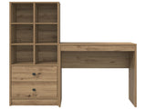 Desk with Drawer with Shelf with Storage 2 pcs Artisan Oak 3337312