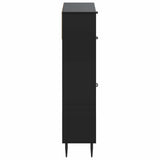 Shoe Cabinet HAARLEM 78 x 24 x 103 cm Engineered Wood Black 896876
