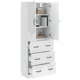 Cabinet Set 2 pcs High Gloss White 66 x 34.5 x 87 cm 3416803