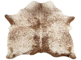 Real Cowhide Rug Brown and White 180x220 cm 376703
