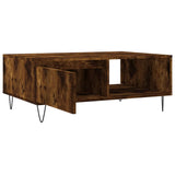 Coffee Table Smoked Oak 90x60x35 cm Engineered Wood 827065