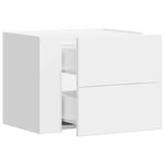 ZNTS Wall-mounted Bedside Cabinet White 45x30x35 cm 848325