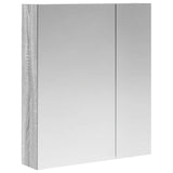 Bathroom Mirror Cabinet Grey Sonoma 60 x 14.5 x 70 cm 889060
