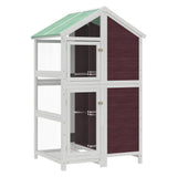 Bird House Mocha 97x81x152 cm Solid Wood Pine 172260