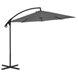 Cantilever Garden Parasol Anthracite Polyester, Steel 44875